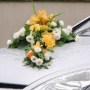dekoracja ślubna samochodu